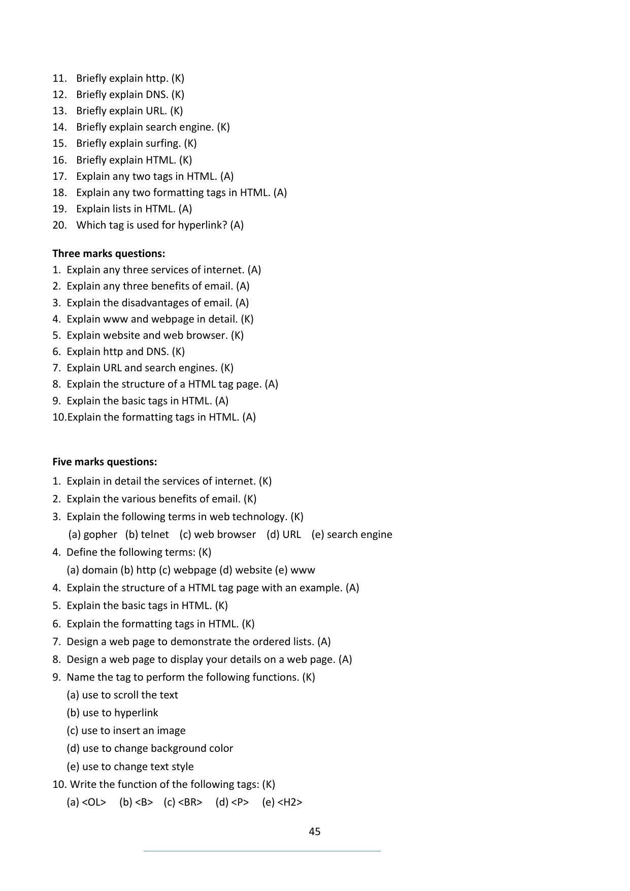 Karnataka 1st PUC Question Bank for Computer Science - Page 45