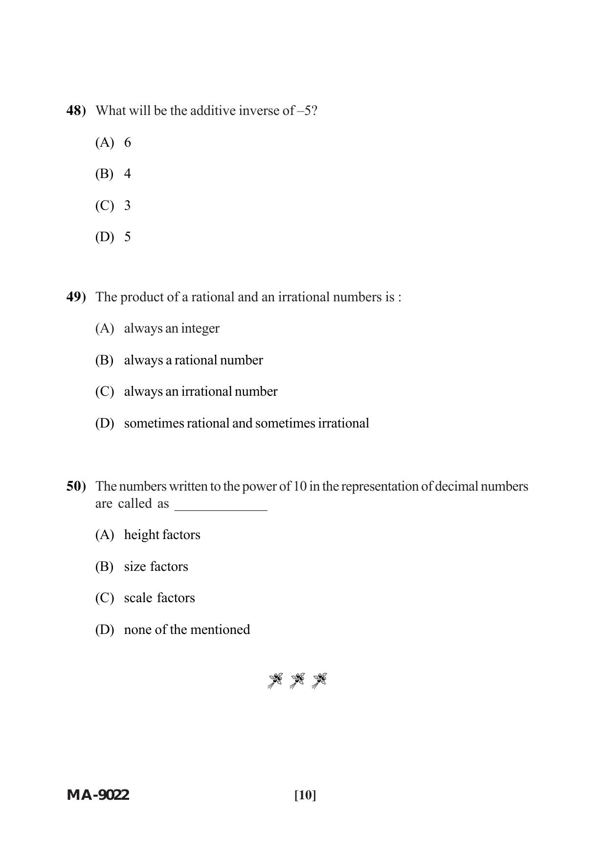 Mysore University PG Entrance Exam 2022: M.Tech Material Science Question Paper - Page 10