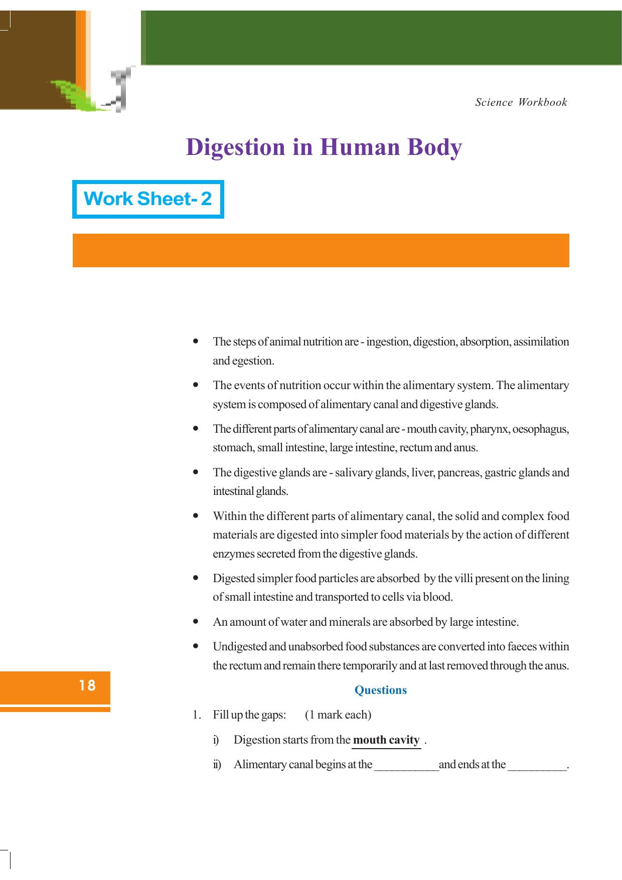 Tripura Board Class 7 Science English Version Workbooks - Page 18