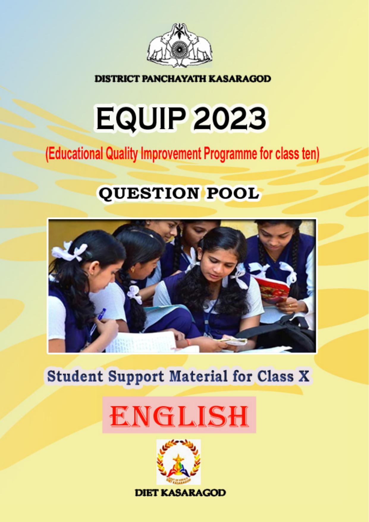 Kerala SSLC 2023 English Question Pool - Page 1