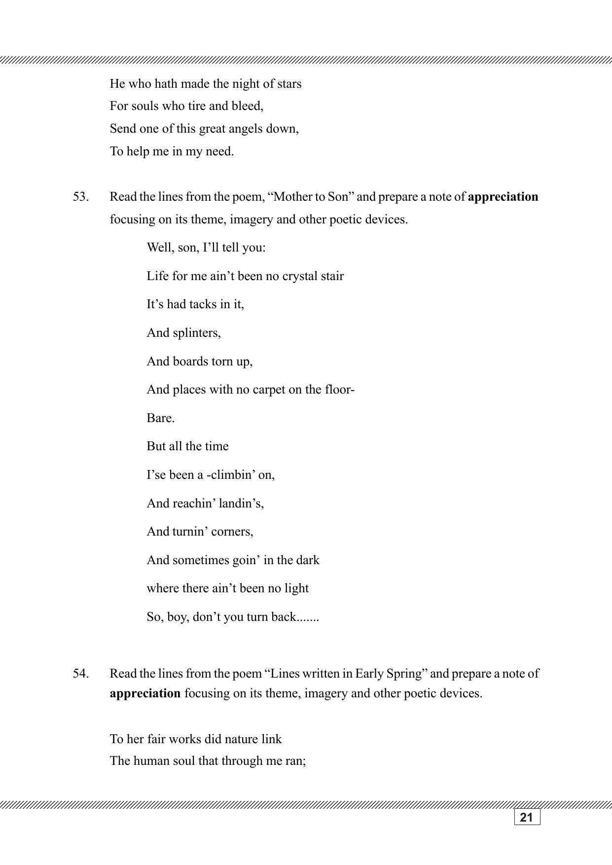 Kerala SSLC 2023 English Question Pool - Page 21