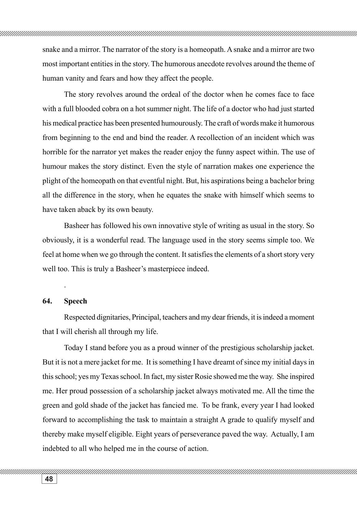 Kerala SSLC 2023 English Question Pool - Page 48