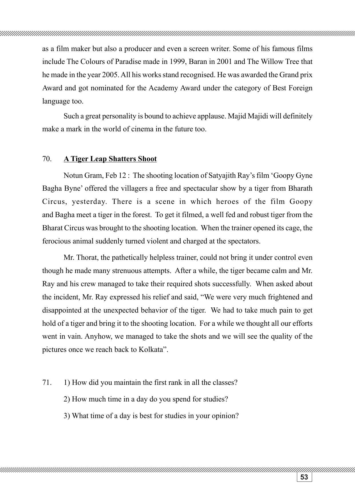Kerala SSLC 2023 English Question Pool - Page 53
