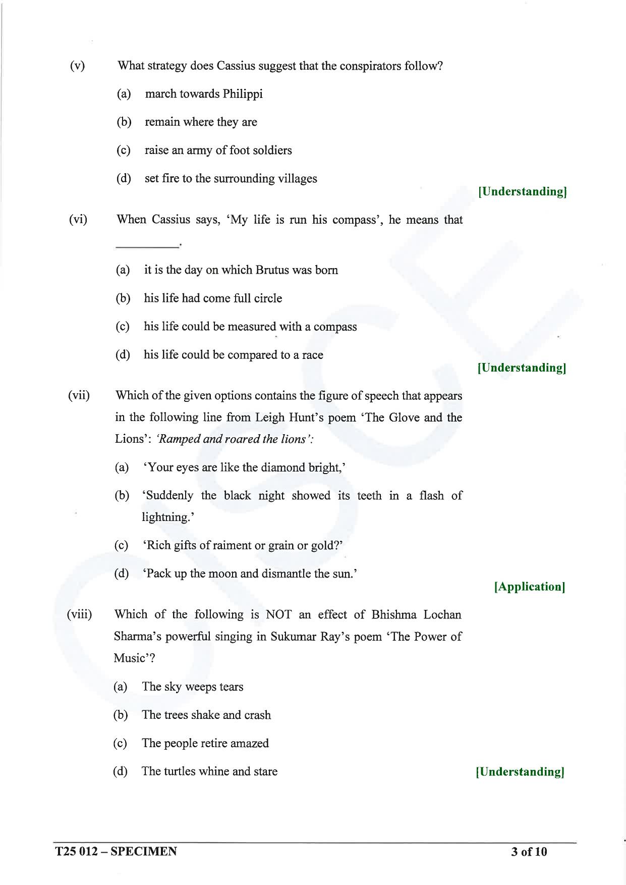 ICSE Class 10 2025 English Language (English Paper 2) (QP & MS) Specimen Paper - Page 3