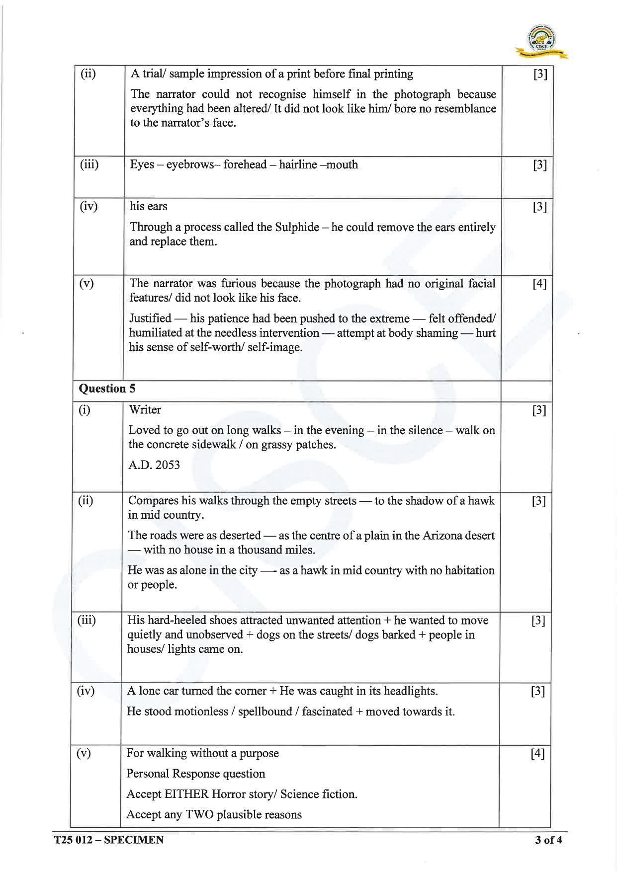 ICSE Class 10 2025 English Language (English Paper 2) (QP & MS) Specimen Paper - Page 13