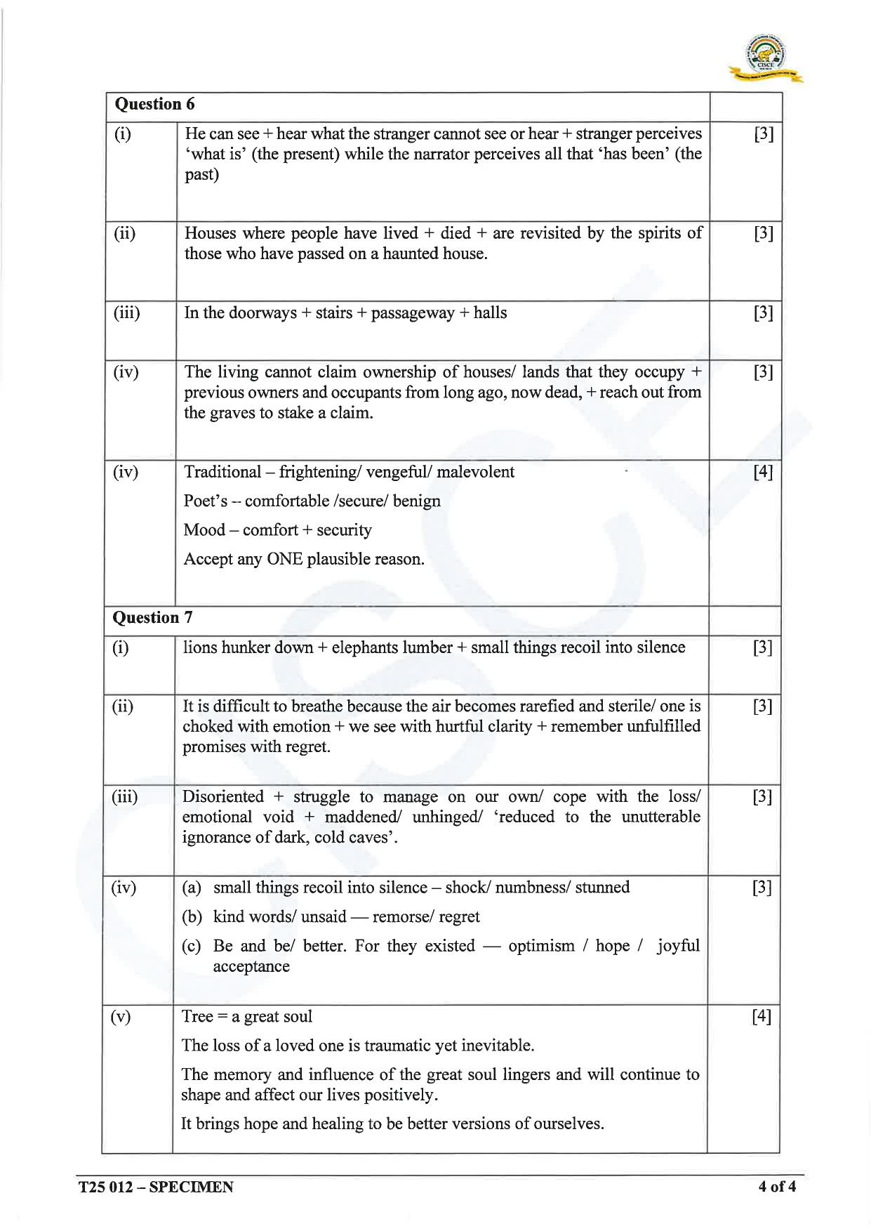 ICSE Class 10 2025 English Language (English Paper 2) (QP & MS) Specimen Paper - Page 14
