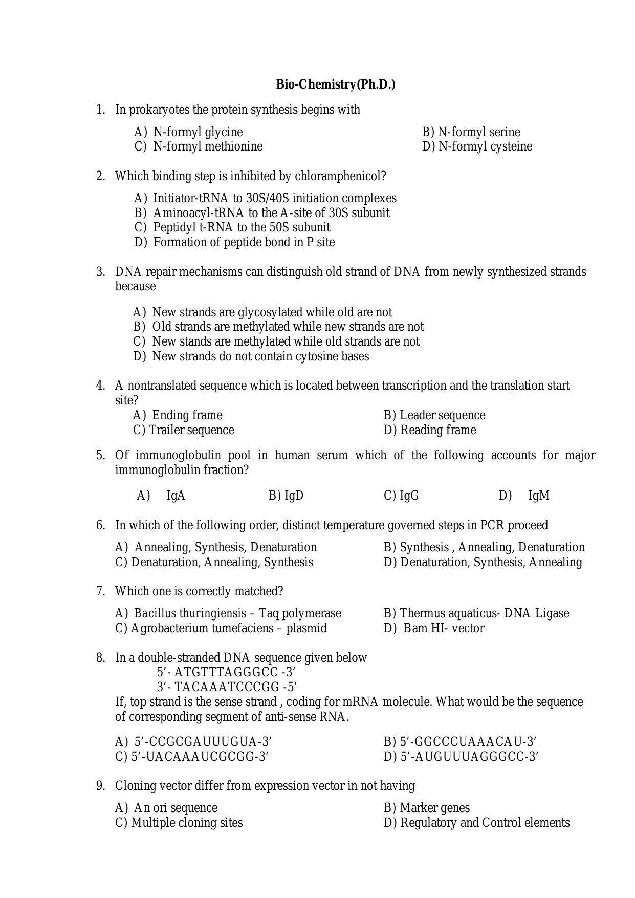 PU MPET Anthropology 2016 Question Paper - Page 6