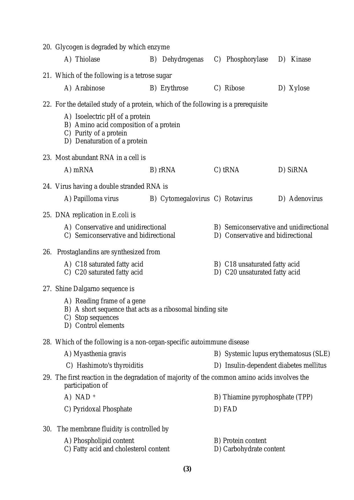 PU MPET Anthropology 2016 Question Paper - Page 8