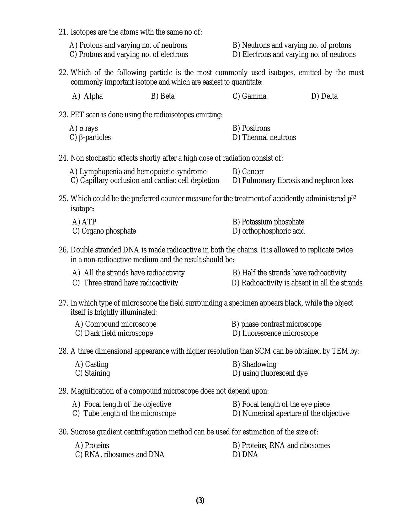 PU MPET Anthropology 2016 Question Paper - Page 13