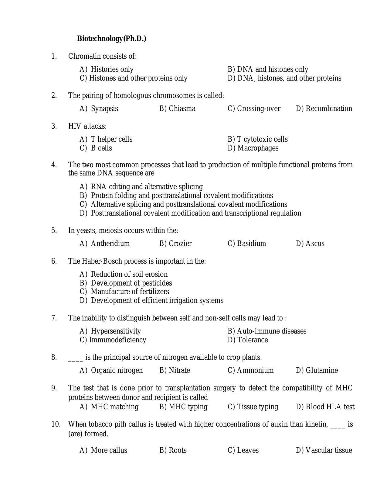 PU MPET Anthropology 2016 Question Paper - Page 16