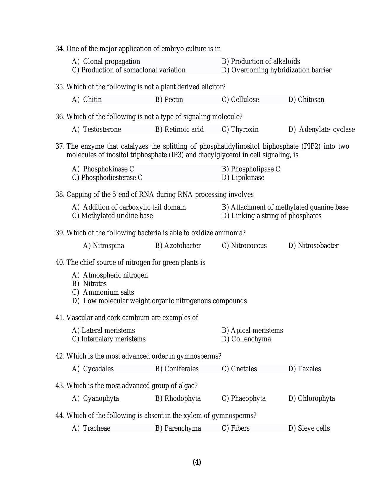 PU MPET Anthropology 2016 Question Paper - Page 24