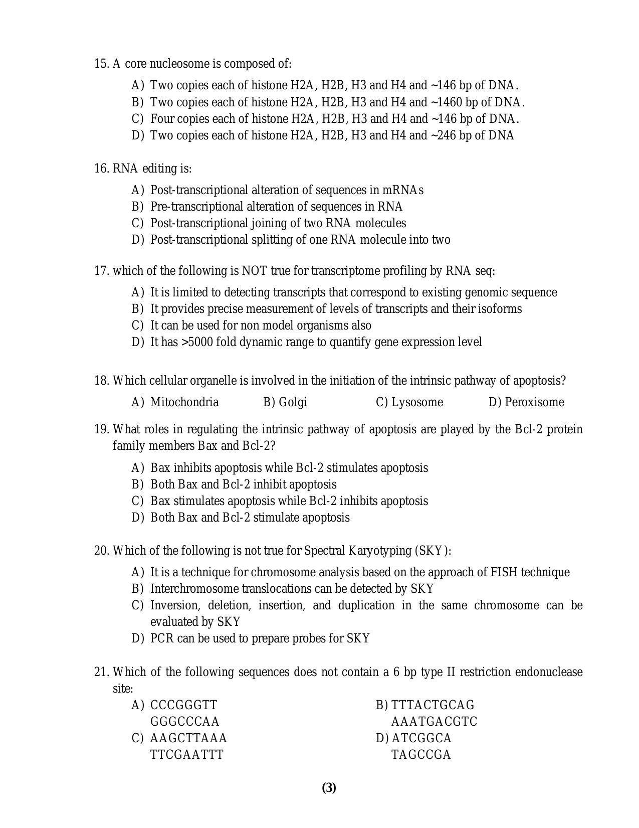 PU MPET Anthropology 2016 Question Paper - Page 50