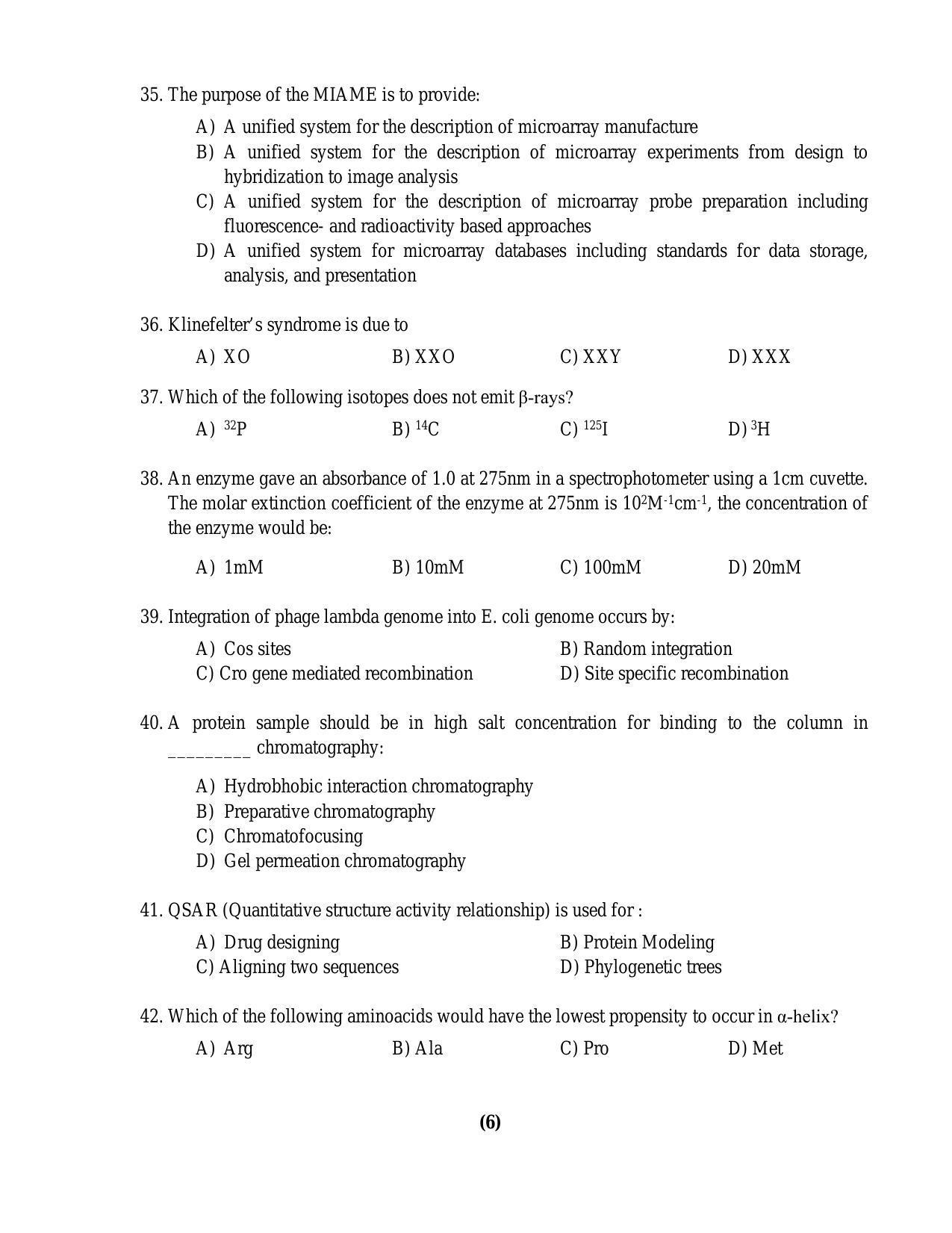 PU MPET Anthropology 2016 Question Paper - Page 53