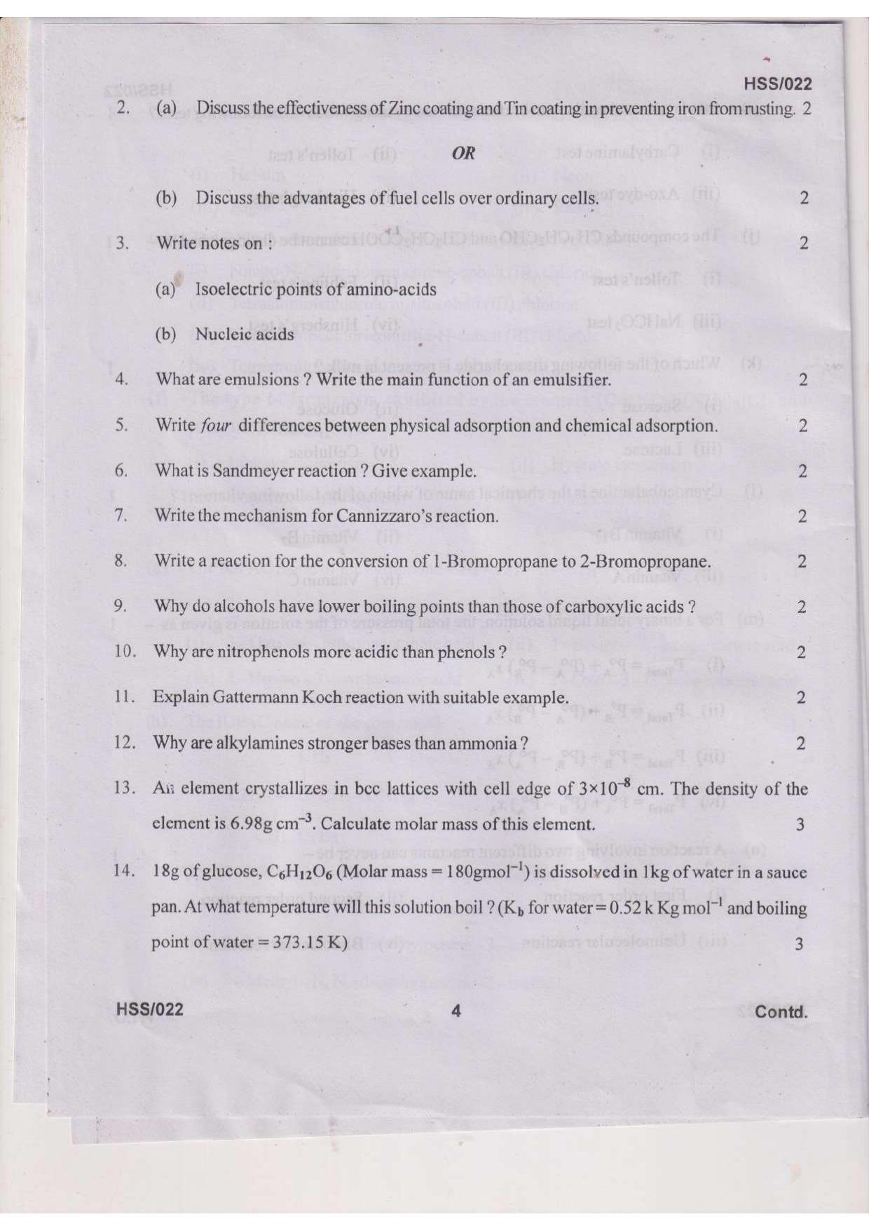 MBSE HSSLC 2023 Science Question Paper - Page 8
