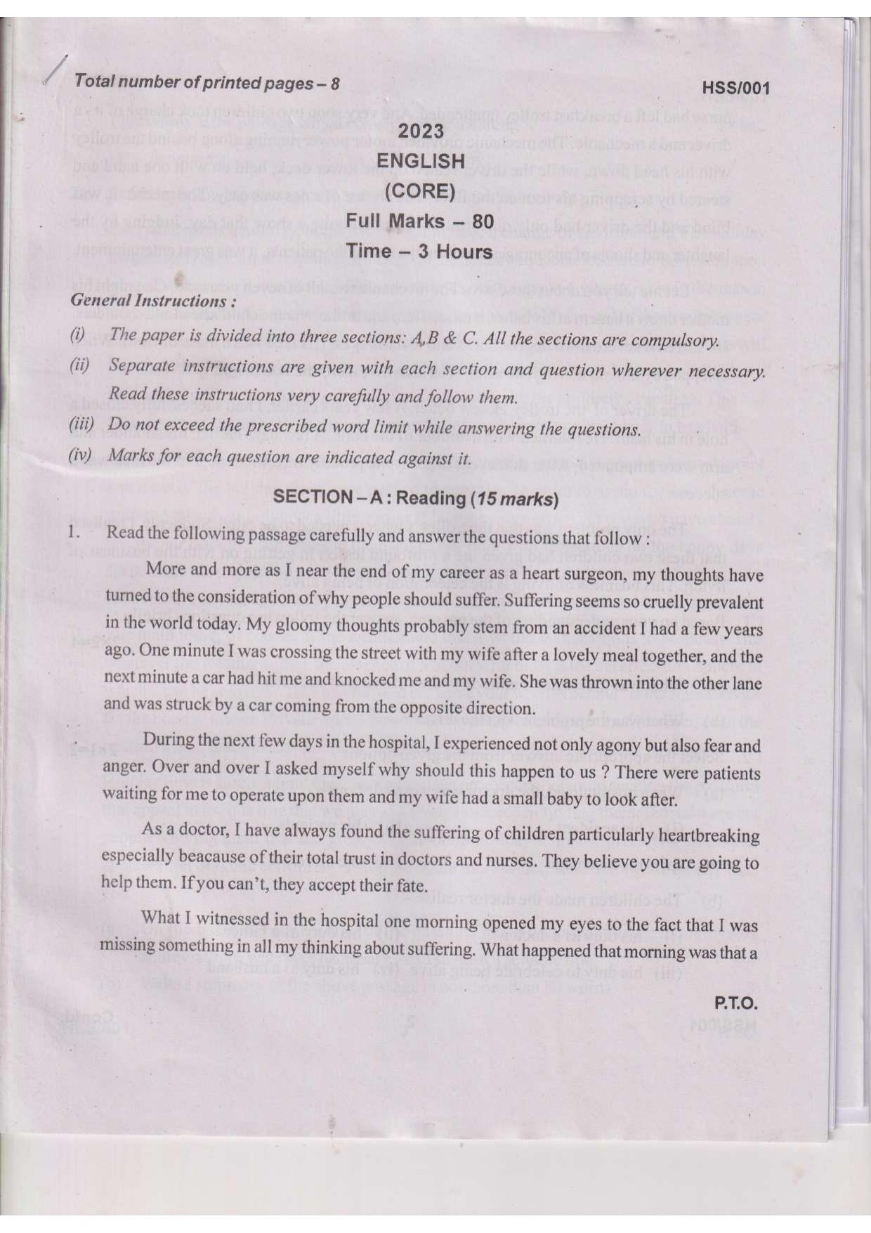 MBSE HSSLC 2023 Science Question Paper - Page 16