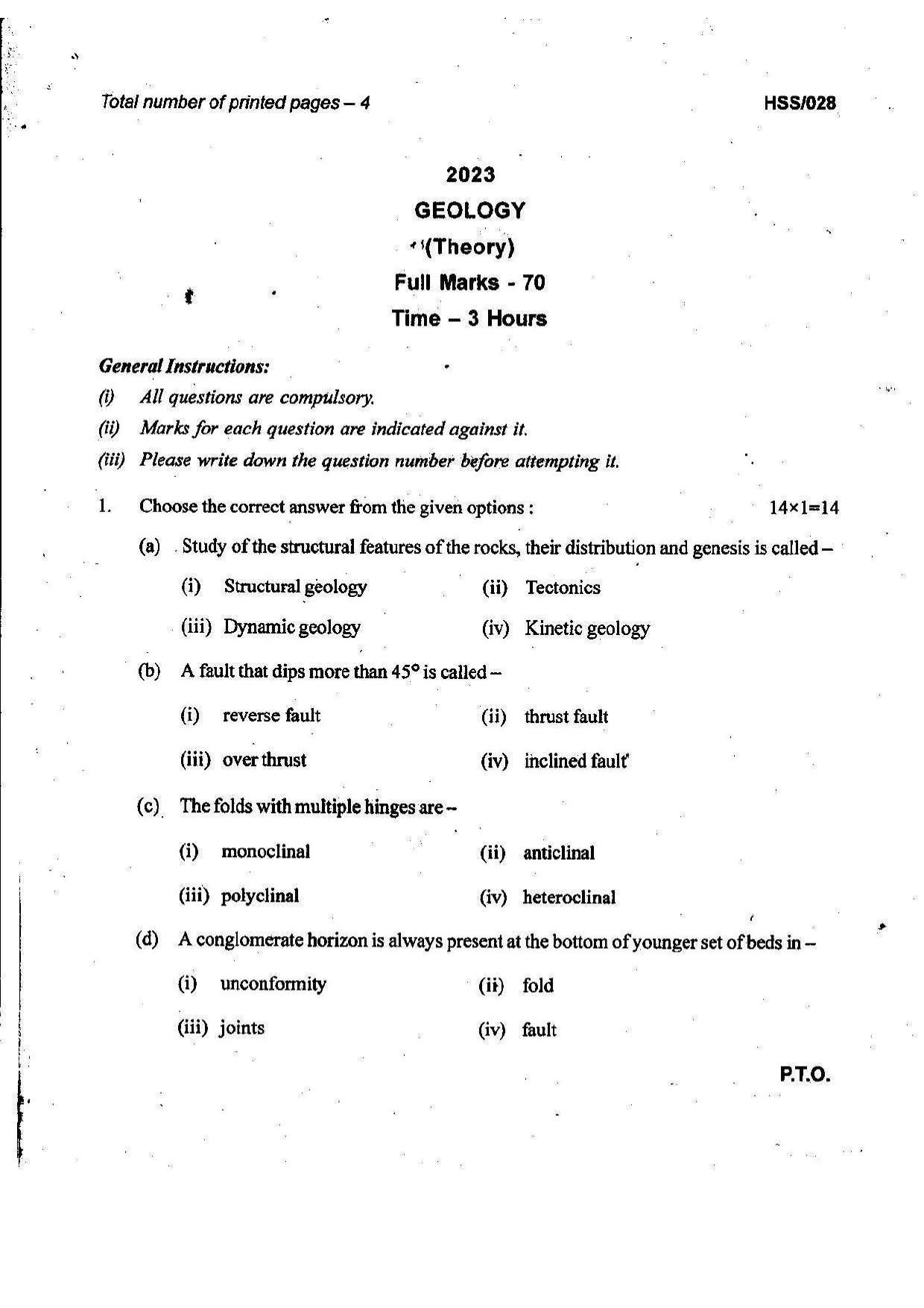 MBSE HSSLC 2023 Science Question Paper - Page 24