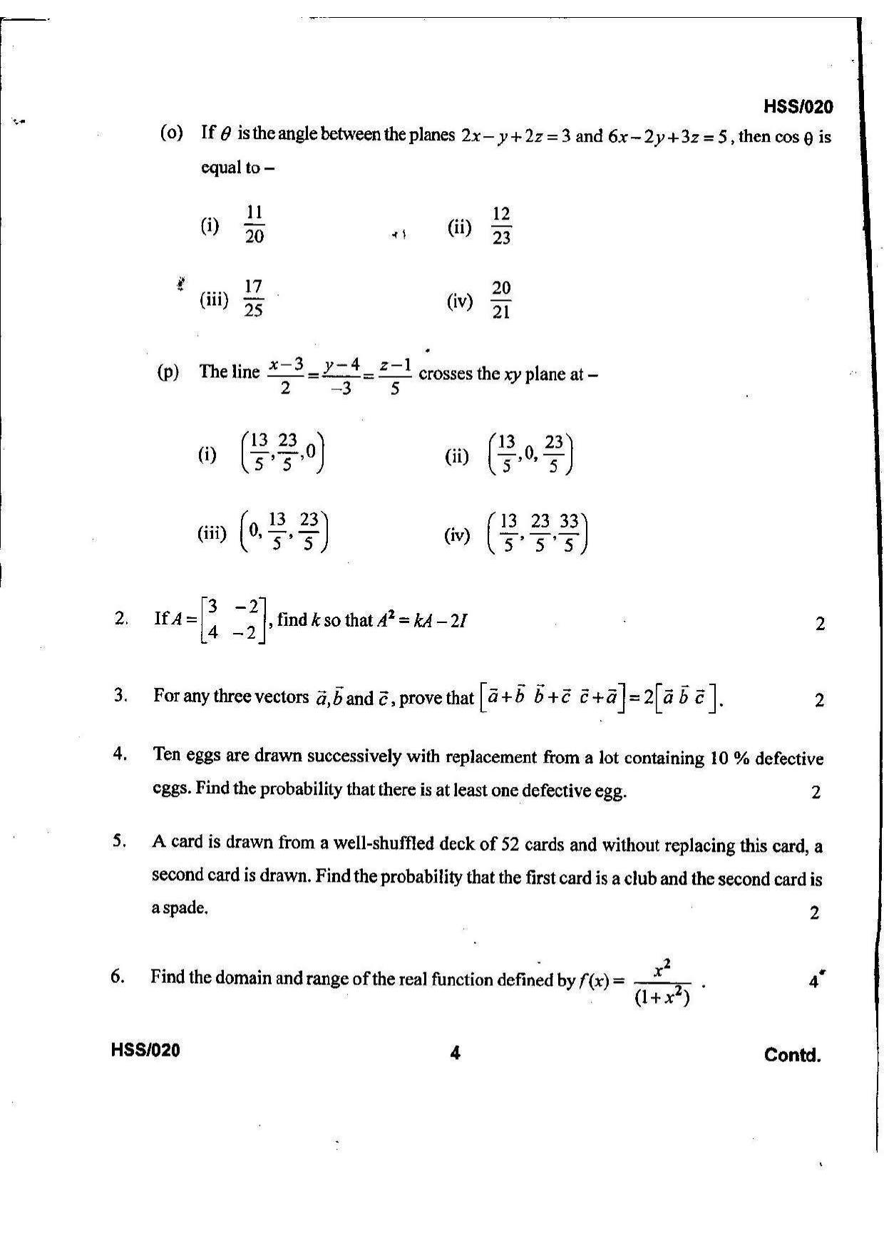 MBSE HSSLC 2023 Science Question Paper - Page 31