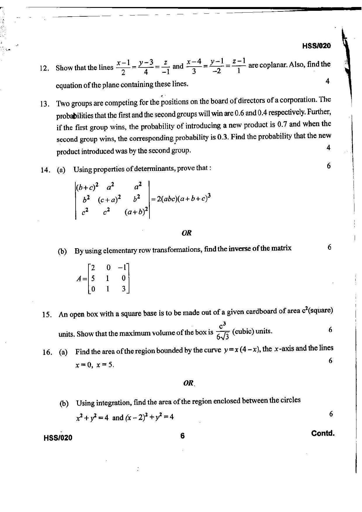 MBSE HSSLC 2023 Science Question Paper - Page 33