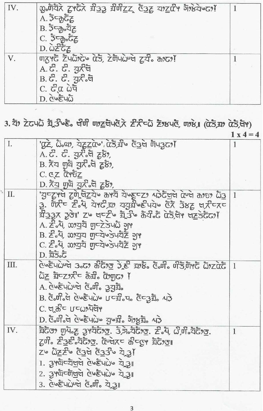 CBSE Class 12 Limboo Sample Question Paper 2024-25 - Page 3