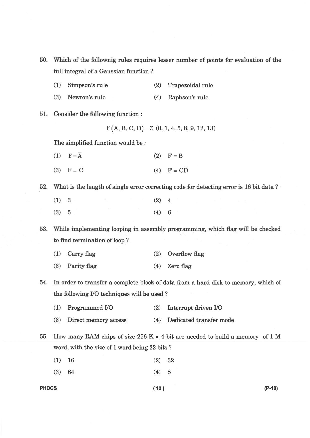 IGNOU PhD Entrance Test Ph. D. (Computer Science) Entrance Test, July, 2023 Question Paper - Page 13