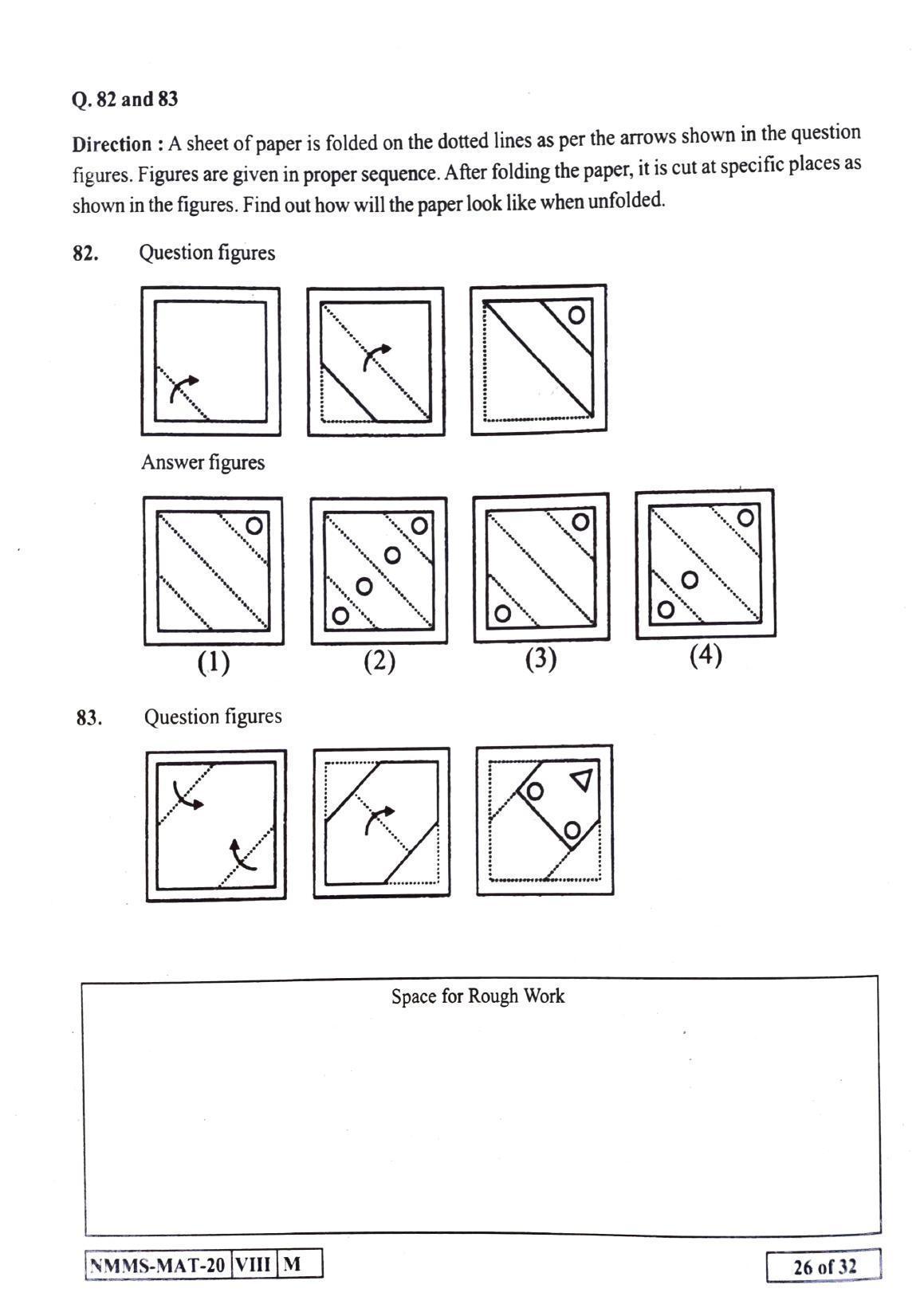 MAT ENGLISH 2020-21 Class 8 Maharashtra NMMS Question Papers - Page 26