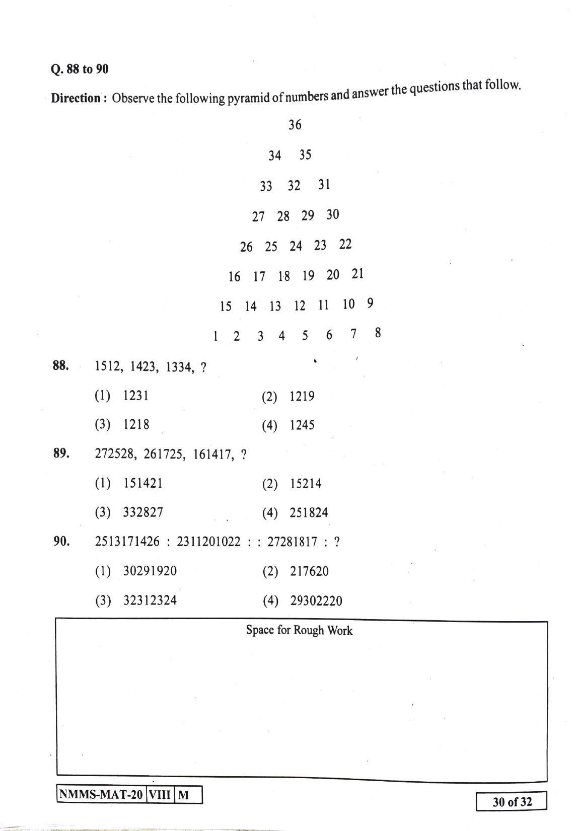 MAT ENGLISH 2020-21 Class 8 Maharashtra NMMS Question Papers - Page 30