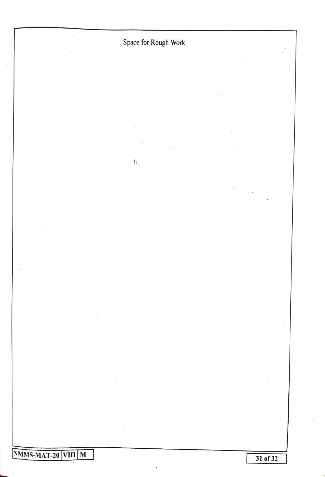 MAT ENGLISH 2020-21 Class 8 Maharashtra NMMS Question Papers - Page 31