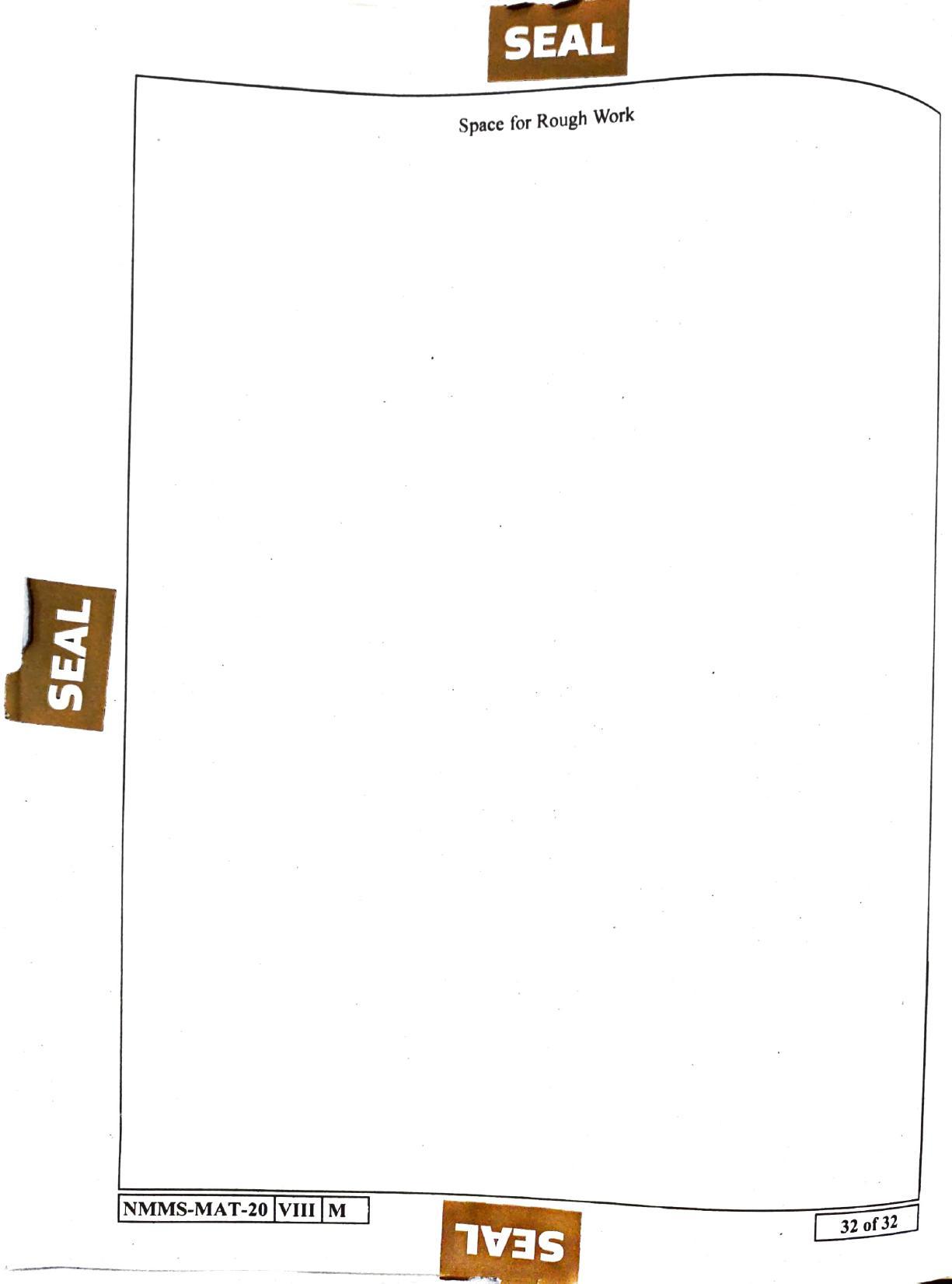 MAT ENGLISH 2020-21 Class 8 Maharashtra NMMS Question Papers - Page 32