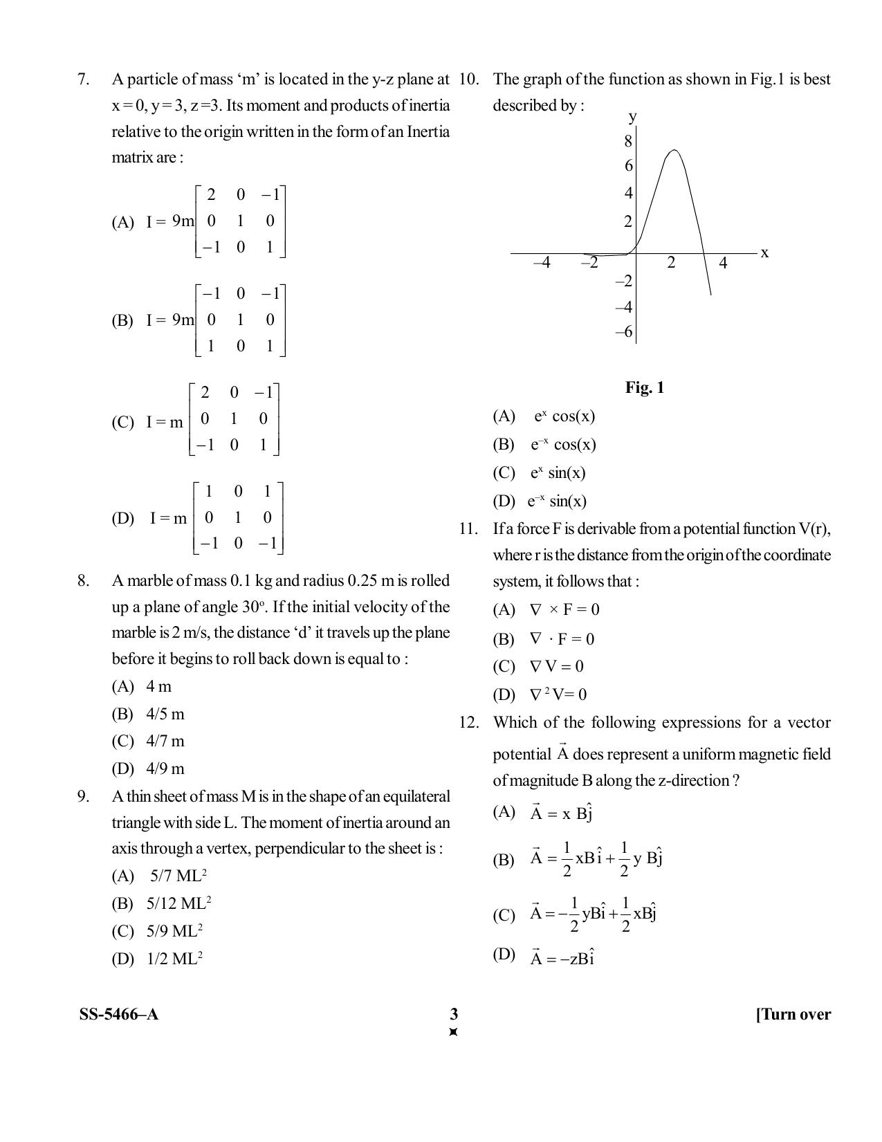 KUET 2023 M.Sc. Physics Question Paper - Page 25