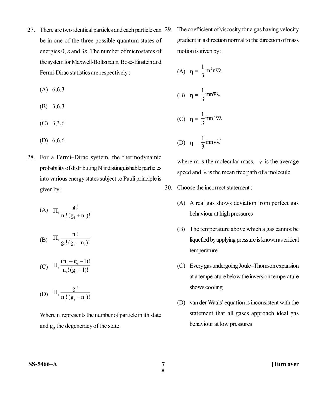 KUET 2023 M.Sc. Physics Question Paper - Page 29