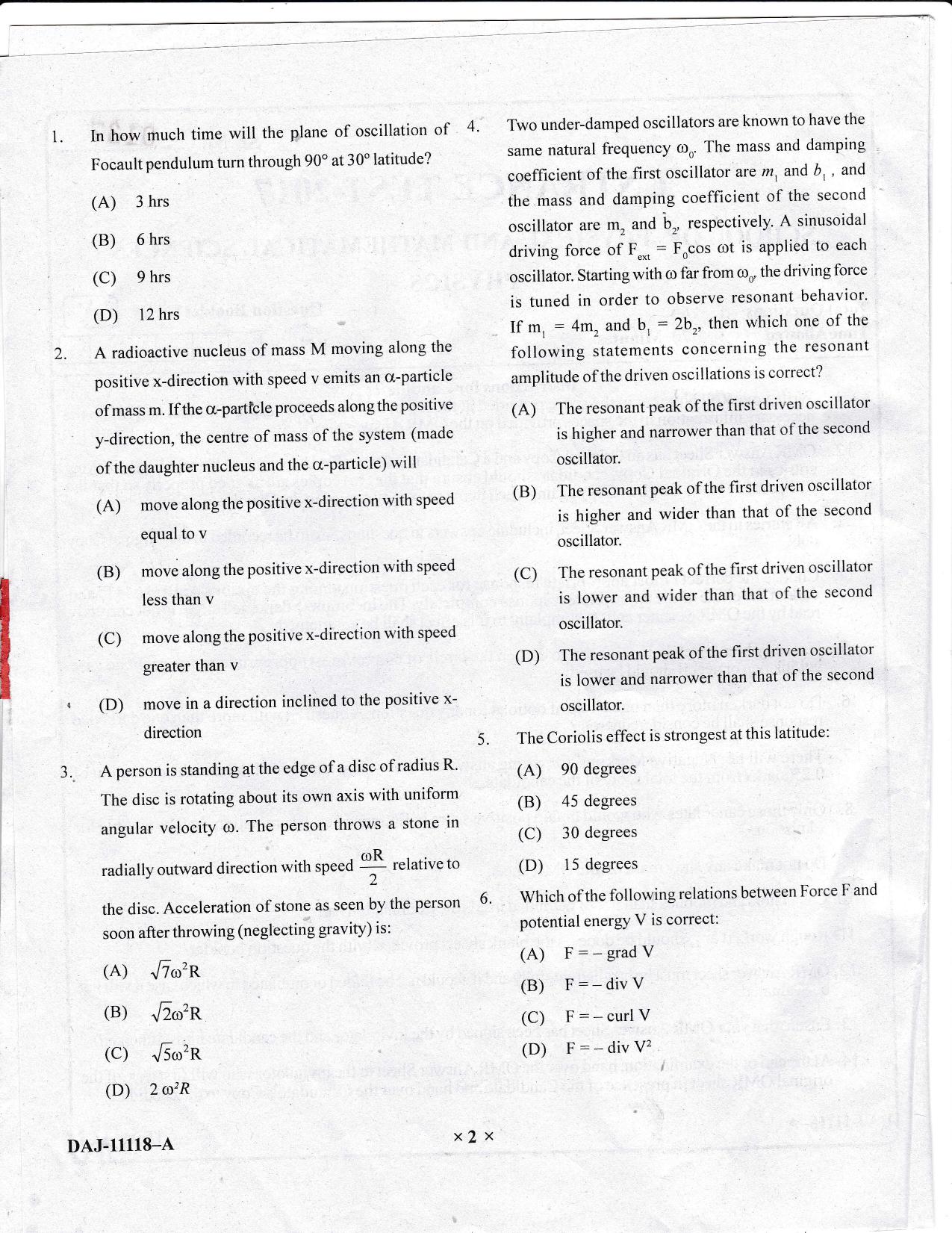 KUET 2023 M.Sc. Physics Question Paper - Page 66