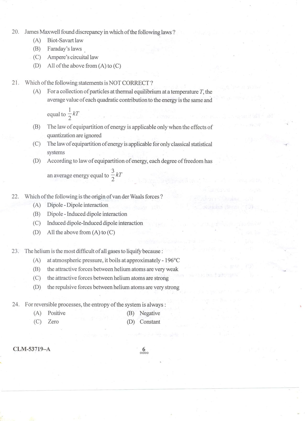 KUET 2023 M.Sc. Physics Question Paper - Page 92