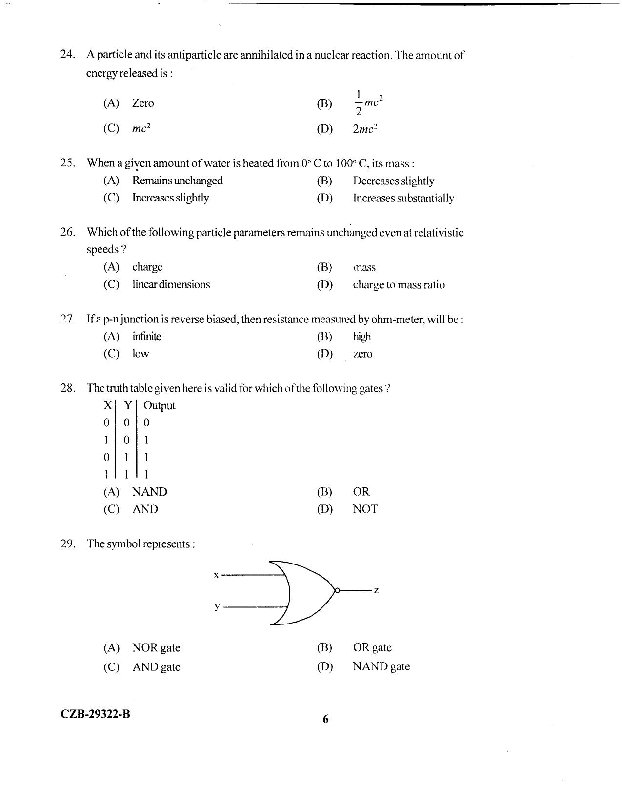 KUET 2023 M.Sc. Physics Question Paper - Page 104