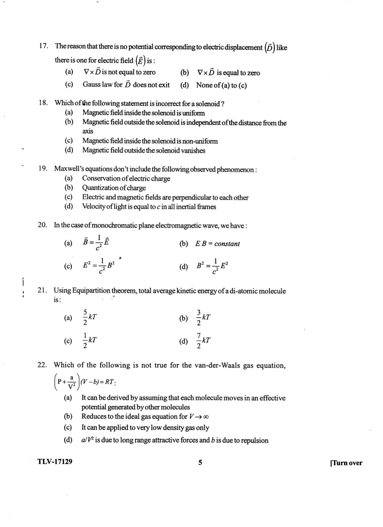 KUET 2023 M.Sc. Physics Question Paper - Page 113