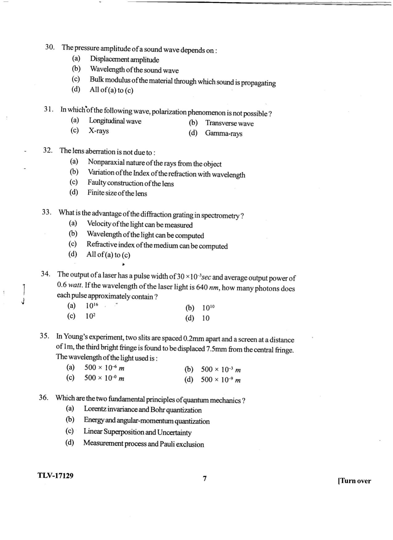 KUET 2023 M.Sc. Physics Question Paper - Page 115
