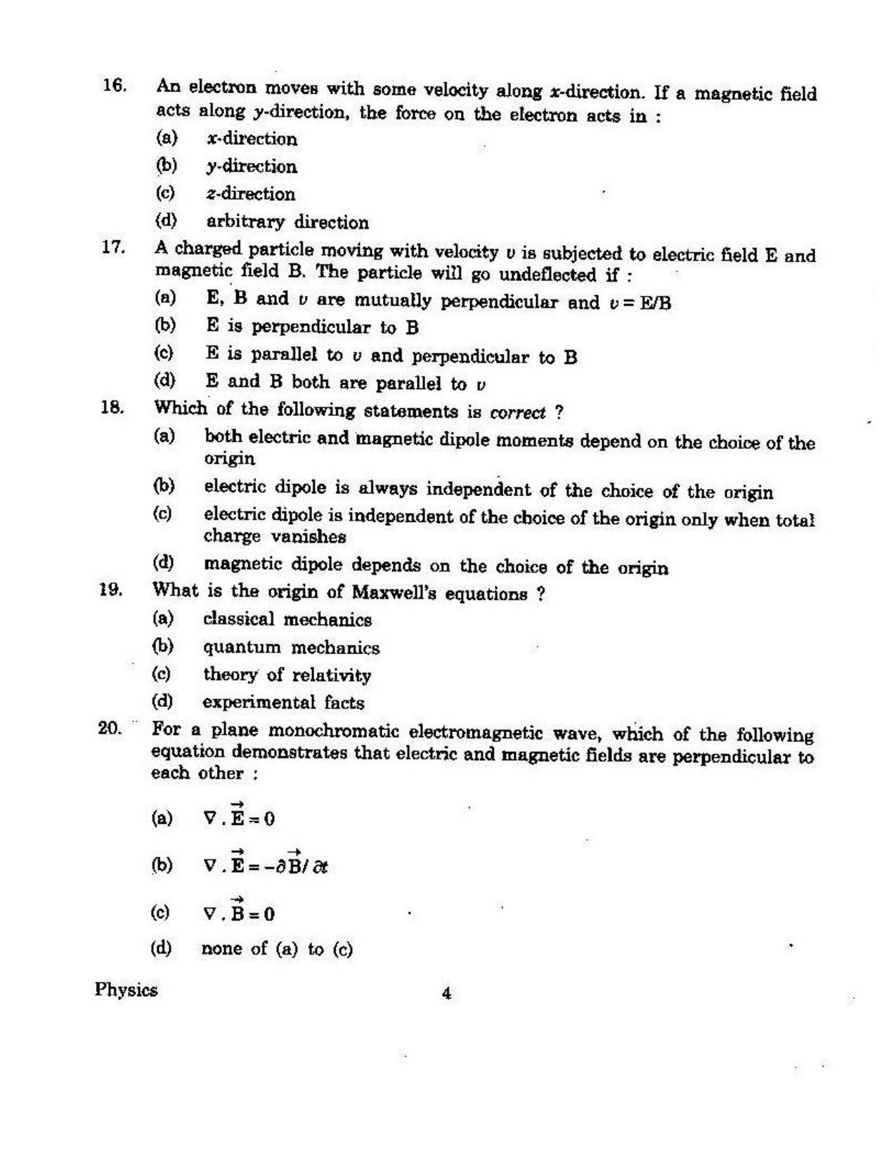 KUET 2023 M.Sc. Physics Question Paper - Page 132