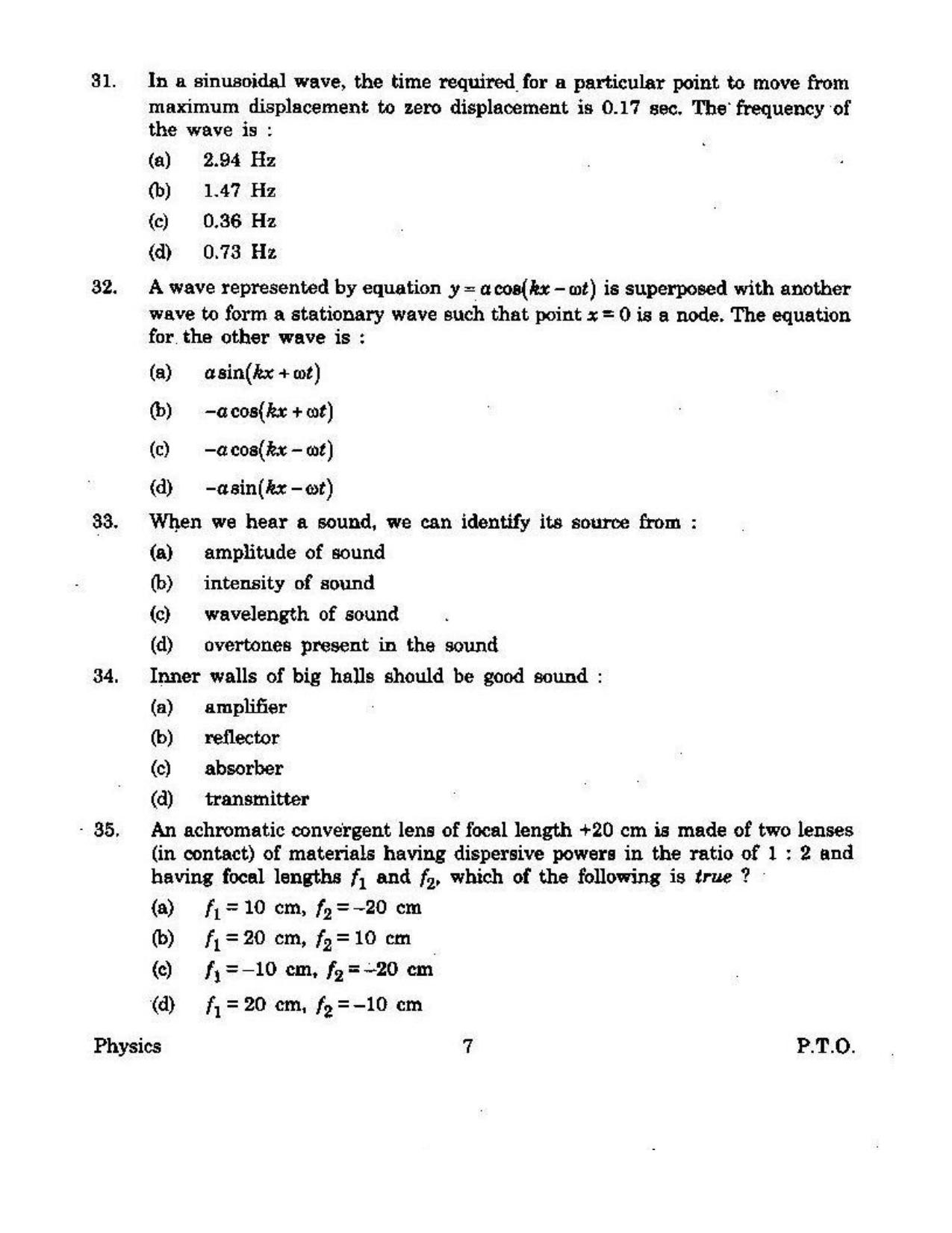 KUET 2023 M.Sc. Physics Question Paper - Page 135