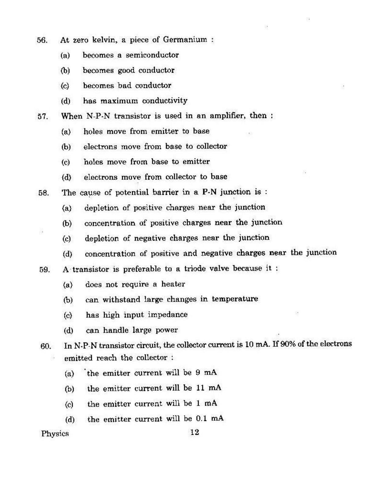 KUET 2023 M.Sc. Physics Question Paper - Page 140