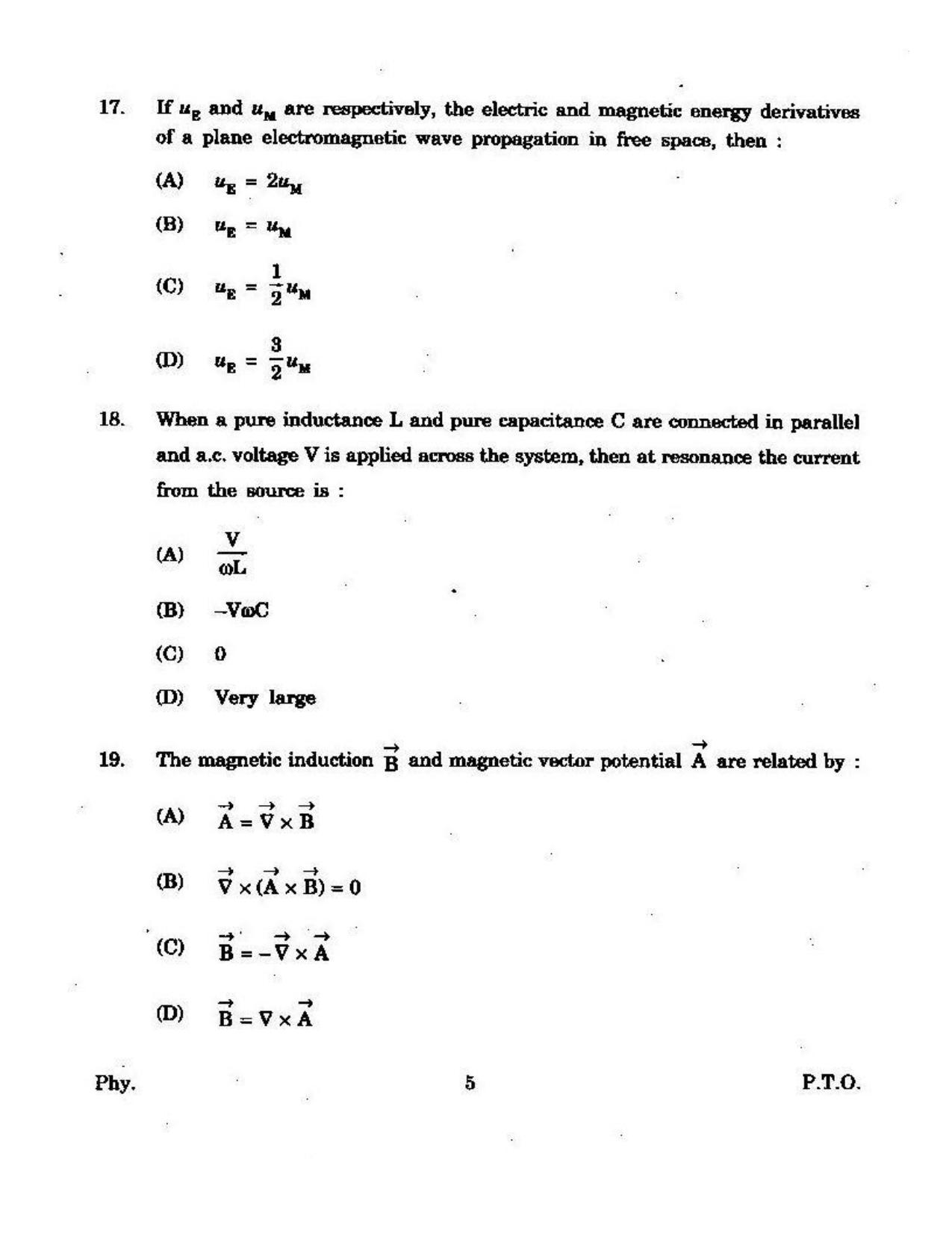 KUET 2023 M.Sc. Physics Question Paper - Page 145
