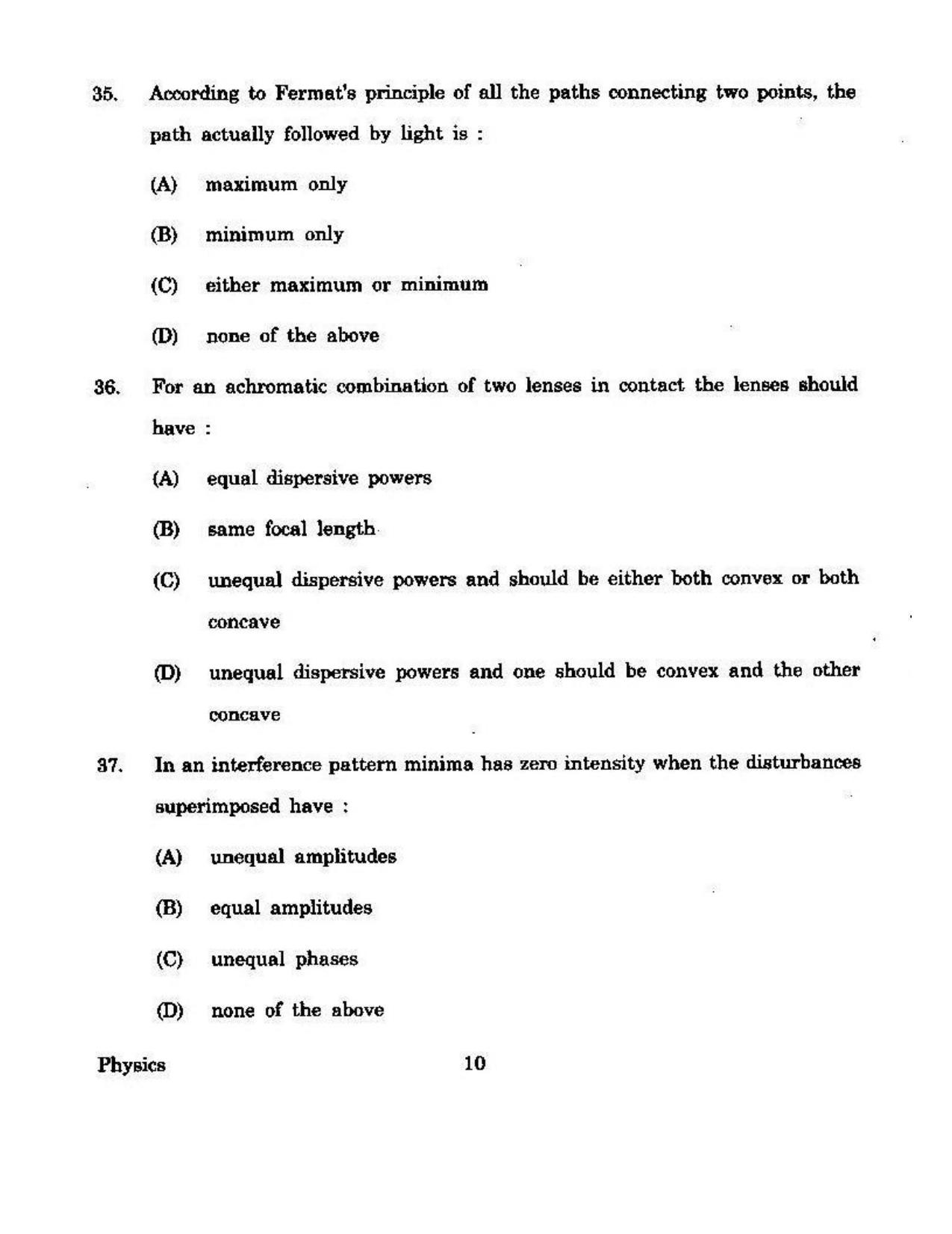KUET 2023 M.Sc. Physics Question Paper - Page 166
