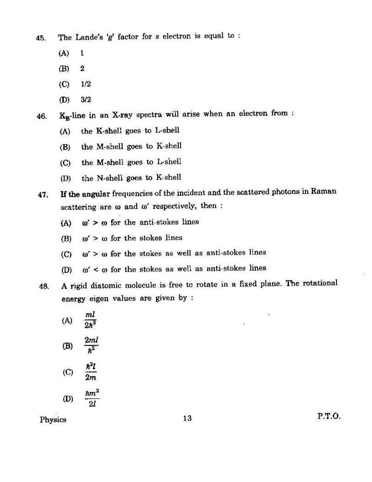 KUET 2023 M.Sc. Physics Question Paper - Page 169