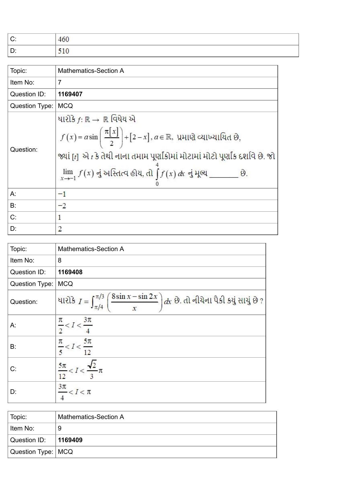 JEE Mains 2022: BTech Gujarati (Shift 1) 27-07-2022 Question Paper - Page 3