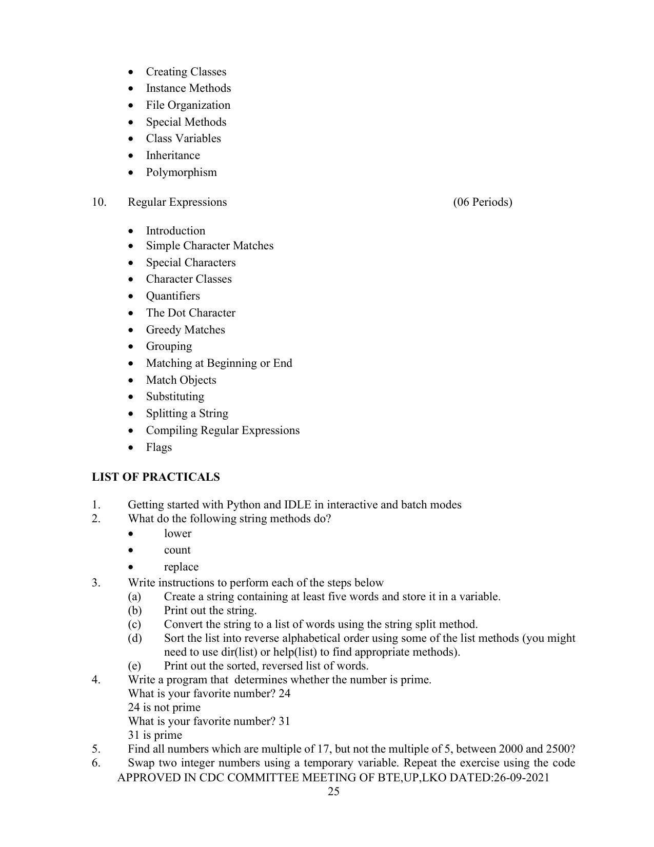 SYLLABUS FOR SEMESTER SYSTEM EFFECTIVE FROM (2021-2022) - Post Graduate Diploma in Computer Application - Page 25
