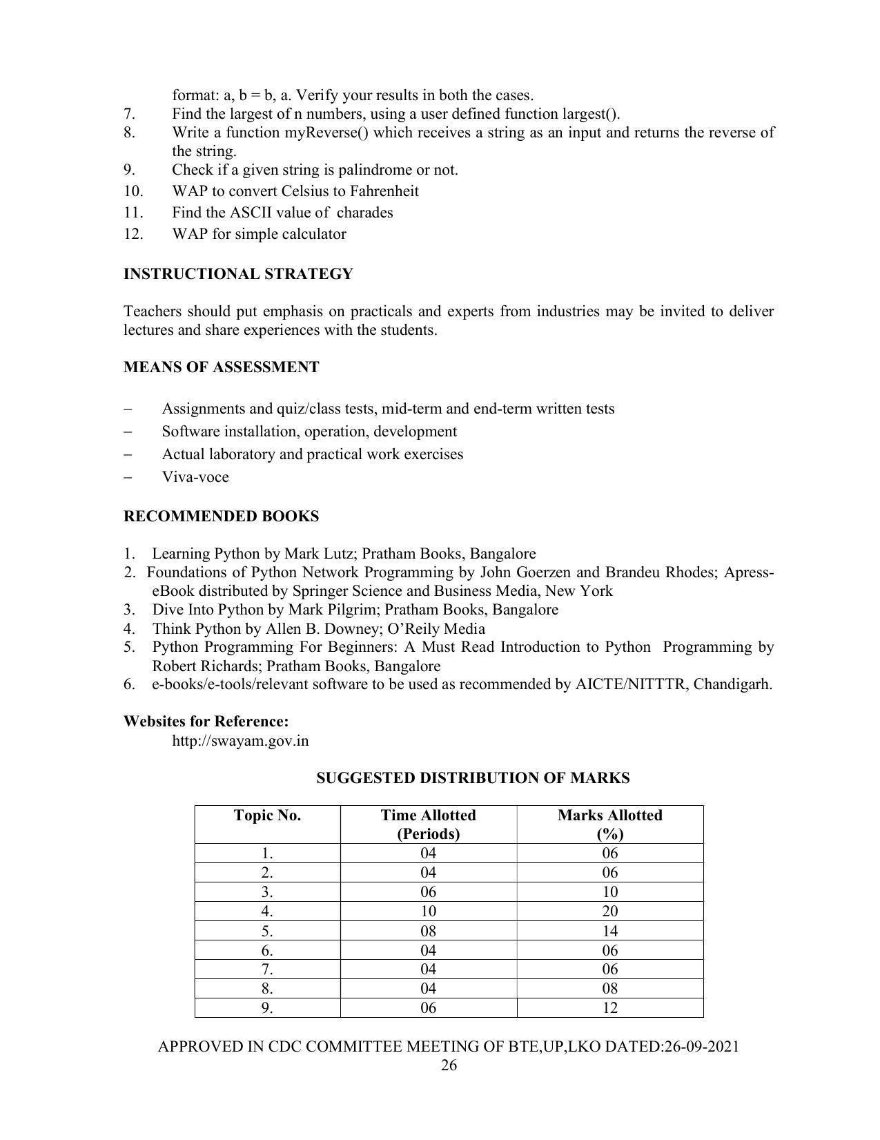 SYLLABUS FOR SEMESTER SYSTEM EFFECTIVE FROM (2021-2022) - Post Graduate Diploma in Computer Application - Page 26