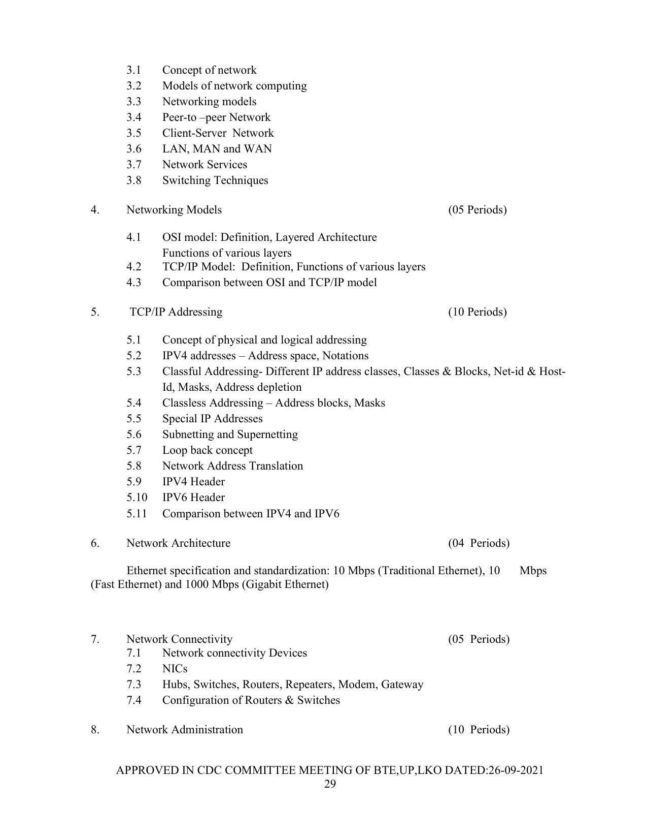 SYLLABUS FOR SEMESTER SYSTEM EFFECTIVE FROM (2021-2022) - Post Graduate Diploma in Computer Application - Page 29
