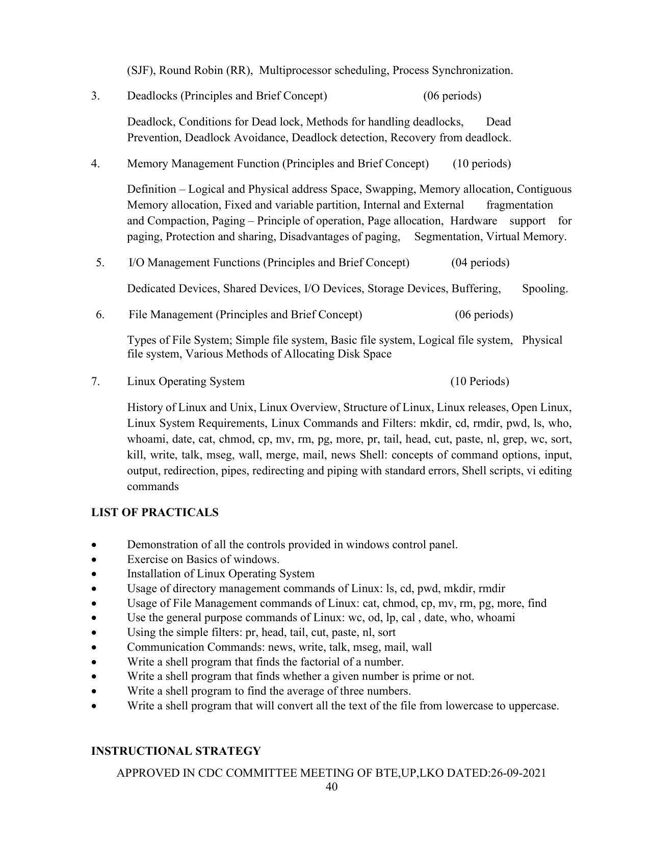 SYLLABUS FOR SEMESTER SYSTEM EFFECTIVE FROM (2021-2022) - Post Graduate Diploma in Computer Application - Page 40