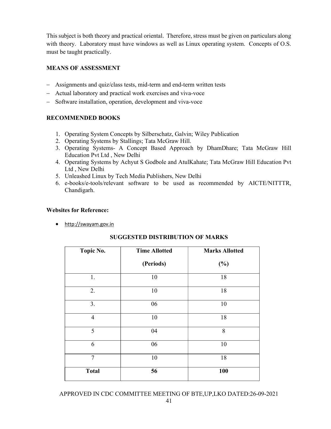 SYLLABUS FOR SEMESTER SYSTEM EFFECTIVE FROM (2021-2022) - Post Graduate Diploma in Computer Application - Page 41