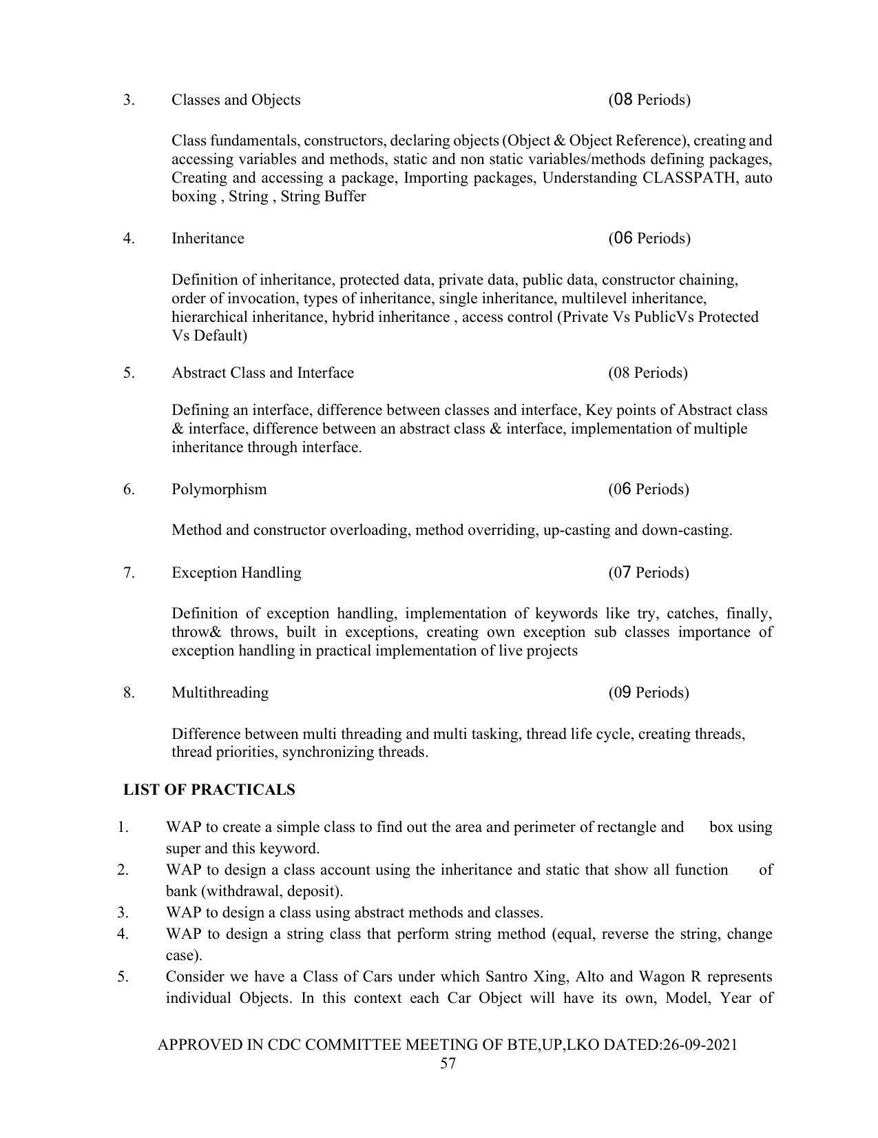 SYLLABUS FOR SEMESTER SYSTEM EFFECTIVE FROM (2021-2022) - Post Graduate Diploma in Computer Application - Page 57