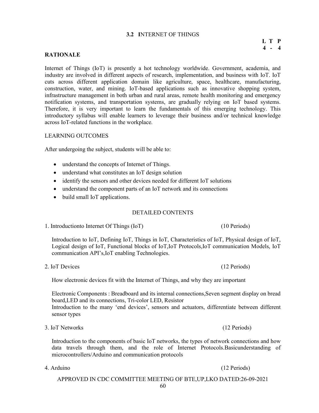 SYLLABUS FOR SEMESTER SYSTEM EFFECTIVE FROM (2021-2022) - Post Graduate Diploma in Computer Application - Page 60