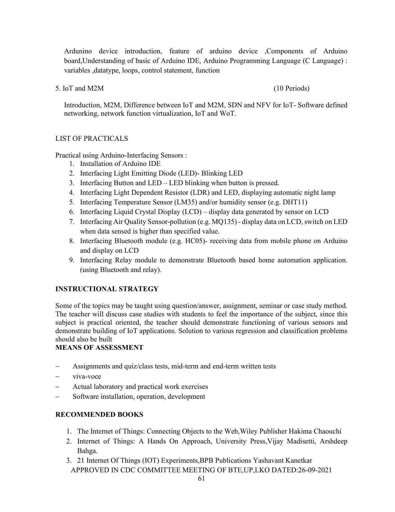 SYLLABUS FOR SEMESTER SYSTEM EFFECTIVE FROM (2021-2022) - Post Graduate Diploma in Computer Application - Page 61